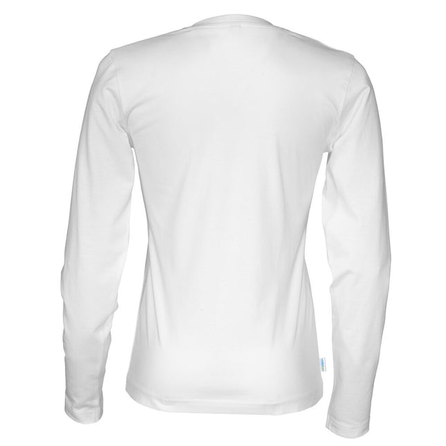 Langærmet T-shirt, Hvid - Dame - Cottover 141019
