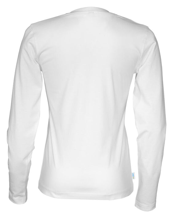 Langærmet T-shirt, Hvid - Dame - Cottover 141019