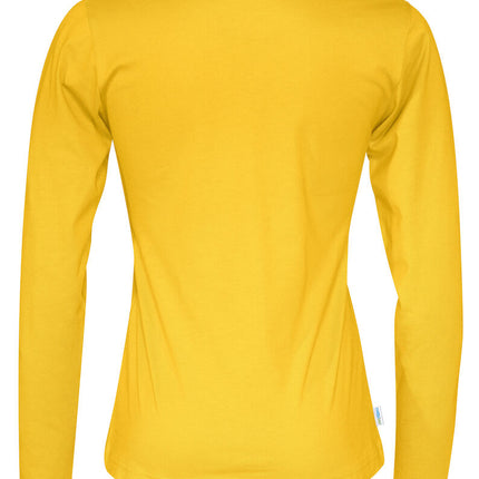 Langærmet T-shirt, Gul - Dame - Cottover 141019
