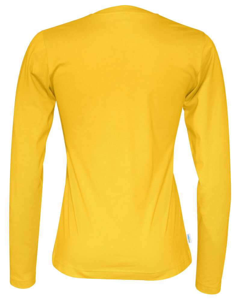 Langærmet T-shirt, Gul - Dame - Cottover 141019