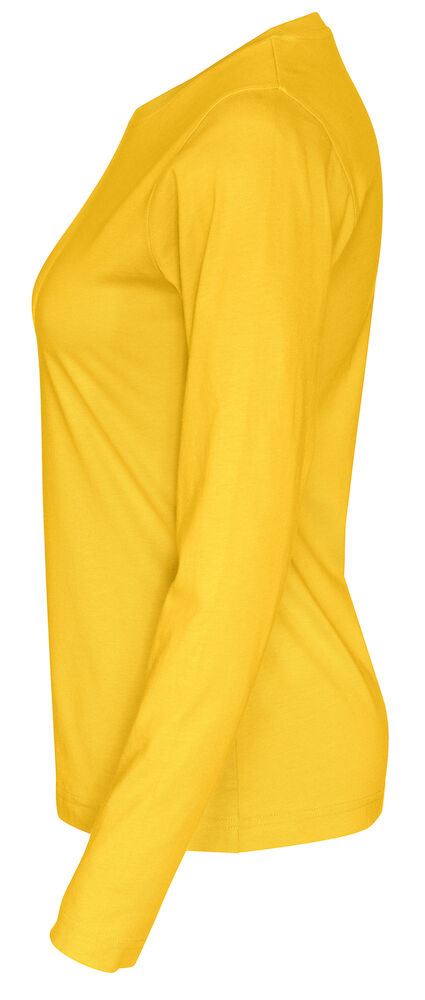 Langærmet T-shirt, Gul - Dame - Cottover 141019