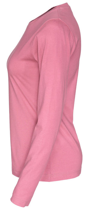 Langærmet T-shirt, Pink - Dame - Cottover 141019