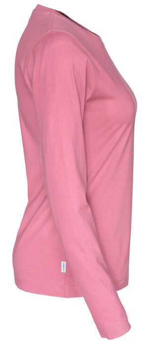 Langærmet T-shirt, Pink - Dame - Cottover 141019