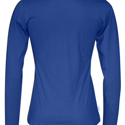 Langærmet T-shirt, Blå - Dame - Cottover 141019