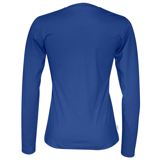 Langærmet T-shirt, Blå - Dame - Cottover 141019