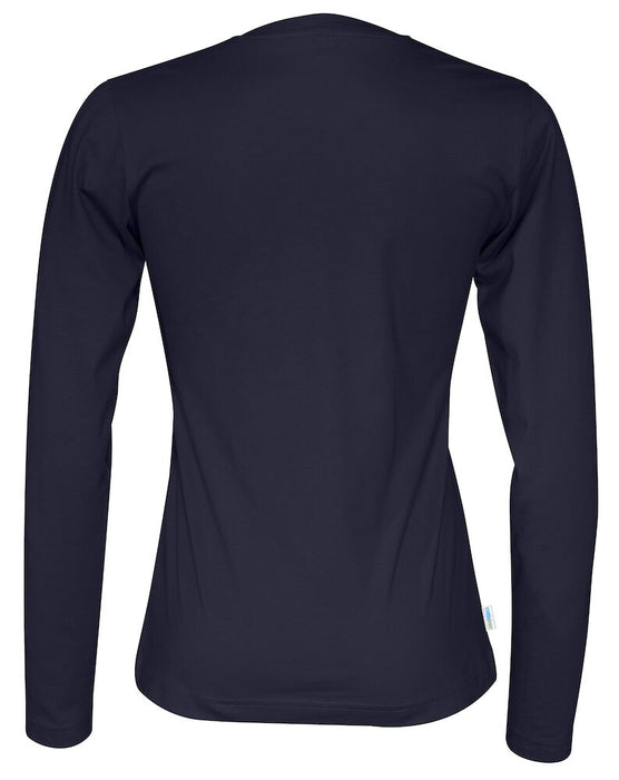 Langærmet T-shirt, Navy - Dame - Cottover 141019