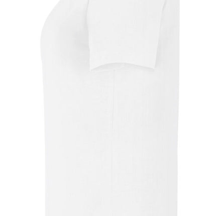 Slim Fit V-hals T-shirt, Hvid - Dame - Cottover 141025