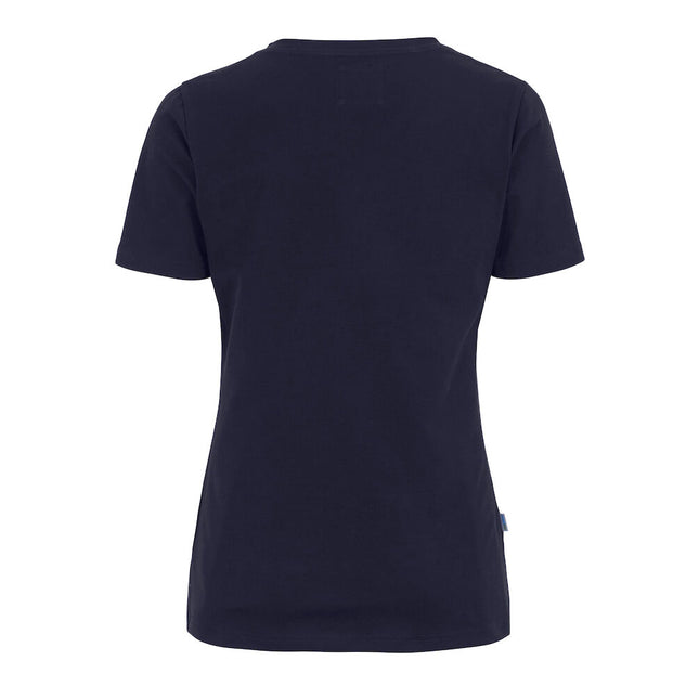Slim Fit V-hals T-shirt, Navy - Dame - Cottover 141025