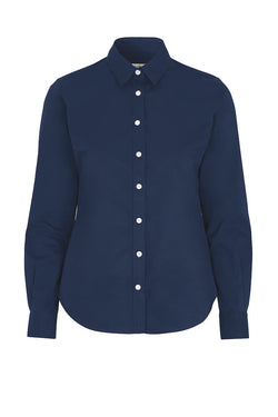Twill Skjorte, Navy - Dame - Cottover 141037
