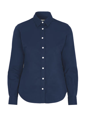 Twill Skjorte, Navy - Dame - Cottover 141037
