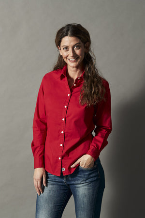 Twill Skjorte, Navy - Dame - Cottover 141037