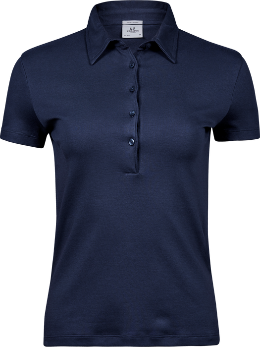 Bomulds Polo Dame - Navy - Teejays 1441