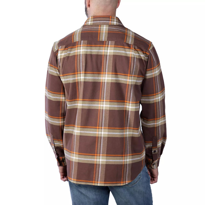 Midweight flannelskjorte, Herre, Chestnut - Carhartt 105945 - B57
