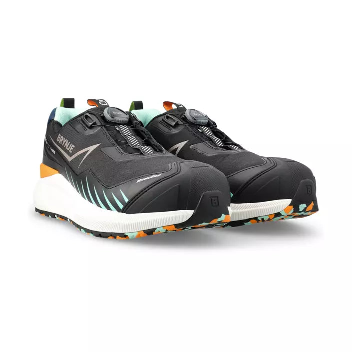 Brynje LAB Textile BOA Sikkerhedssko S3S – Sort – Unisex – Let & Slidstærk Arbejdssko - Brynje 100201
