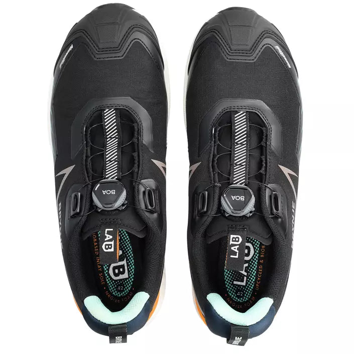 Brynje LAB Textile BOA Sikkerhedssko S3S – Sort – Unisex – Let & Slidstærk Arbejdssko - Brynje 100201