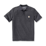 Carhartt Polo T-shirt, Carbon Heather, Herre - 106685