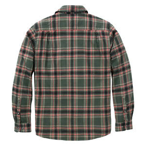 Carhartt flannelskjorte med lange ærmer, Forestry Green/Amber Terrain - 107010