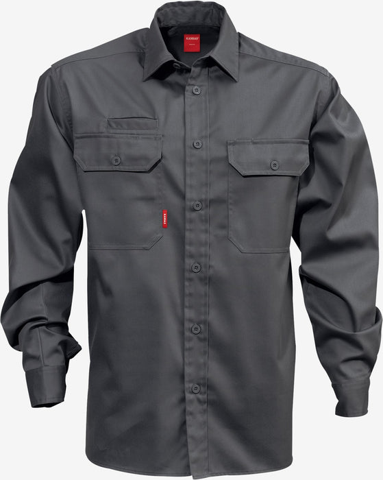 Bomuldsskjorte, Mørkegrå, Herre - Kansas 100732-941