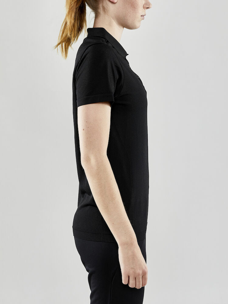ADV Seamless Polo, Sort - Dame - Craft 1910385