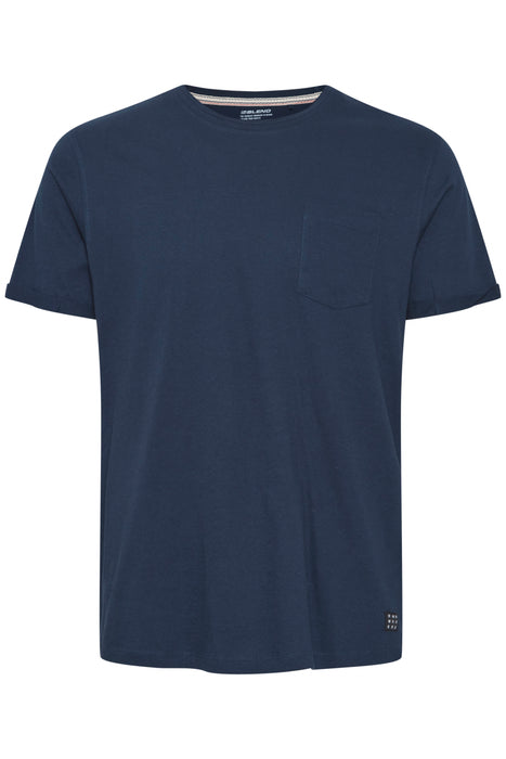 T-shirt med Brystlomme, Dress Blues - Blend 20711715