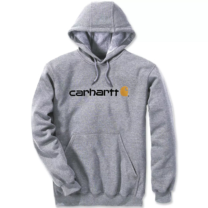 Hættetrøje Signature Logo Midweight, Herre, Heather grey - Carhartt 100074 - 034