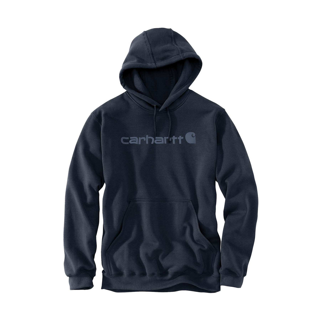 Carhartt Hættetrøje Signature Logo, Herre, Navy/Dark Blue - Carhartt 100074
