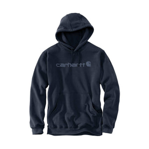Carhartt Hættetrøje Signature Logo, Herre, Navy/Dark Blue - Carhartt 100074
