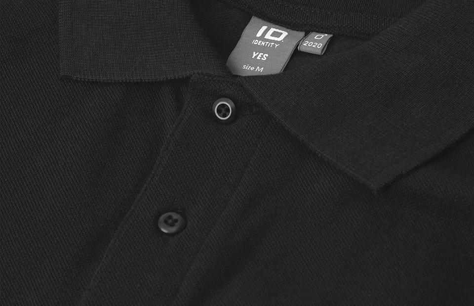 YES poloshirt, Herre, Sort - ID 2020