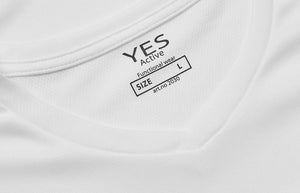 Svedtransporterende, Åndbar og Hurtigttørrende Herre T-shirt med V-hals - Hvid - 2030