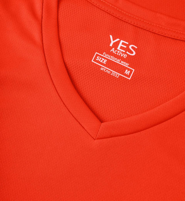 YES Active T-shirt - Dame - Orange - ID 2032