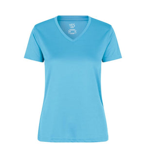 Active T-shirt - Dame - Cyan - ID 2032