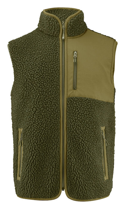 Kingsley Fleece Vest, Grøn - James Harvest 2111501 - 704