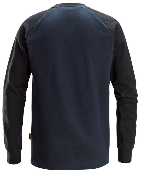 Tofarvet Sweatshirt, Navy/Sort - Snickers 2840 - 9504