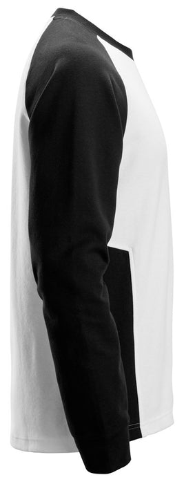 Tofarvet Sweatshirt, Hvid/Sort - Snickers 2840 - 0904