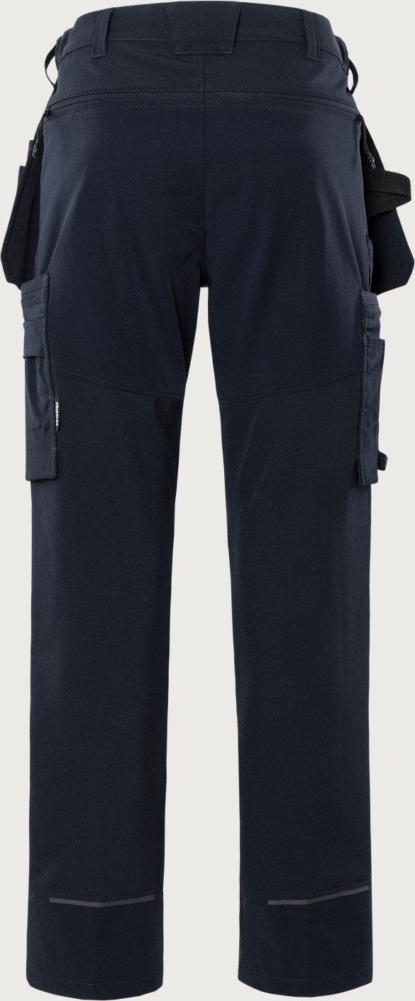 Håndværkerbukser med stretch, Mørk Marine, Kansas 2596