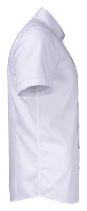 Strygefri Slim Fit Skjorte – Yellow Bow 50 K/Æ i Twill, Herre, Hvid - J.Harvest & Frost 2905022