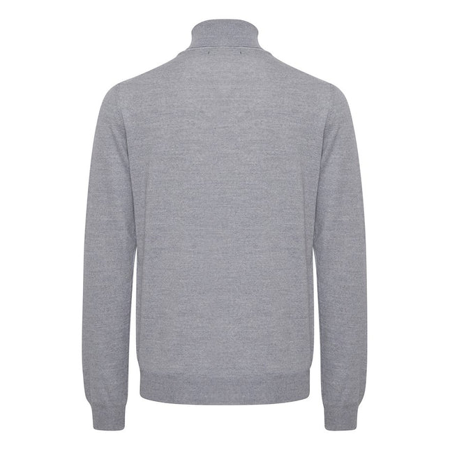 Konrad Knitted Pullover, Light Grey Melange - Casual Friday 501483 - 50813
