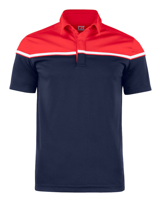 Seabeck Polo, Herre, Black/Red - CUTTER & BUCK 354428 - 9935