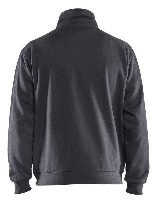 Sweatshirt Half Zip, Herre, Mellemgrå - Blåkläder 3587-1169-9600