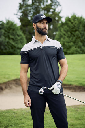 Seabeck Polo, Herre, Black/White - CUTTER & BUCK 354428 - 9900