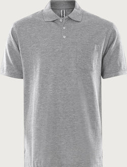 Acode Heavy Poloshirt, Lysegrå, Kansas 100219-910
