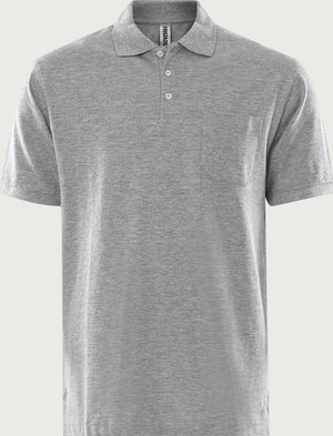 Acode Heavy Poloshirt, Lysegrå, Kansas 100219-910