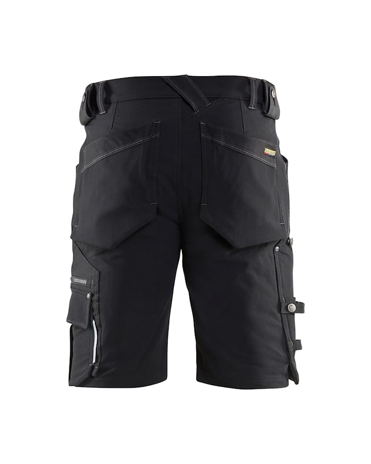 Håndværkershorts X1900 4-vejs stretch, Sort, Blåkläder 1987