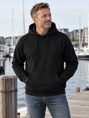 Casual Hoodie, Sort