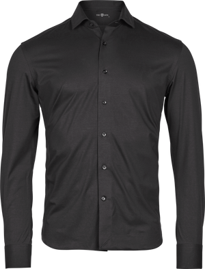 Stretch Skjorte , Sort, Herre - Style 4030