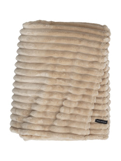 Ekstra Stor Cozy Plaid, Sand, Kosta Linnewäfveri 411315