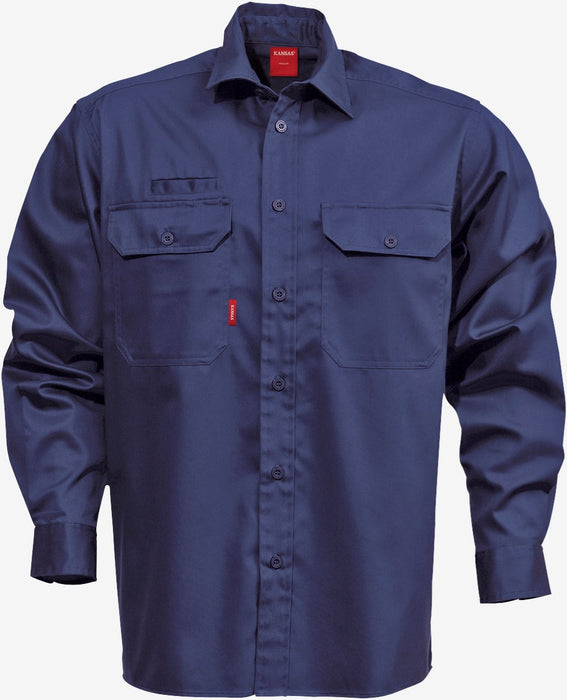 Bomuldsskjorte, Mørk Marine, Herre - Kansas 100732-540