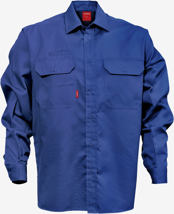 Bomuldsskjorte, Kongeblå, Herre - Kansas 100732-530
