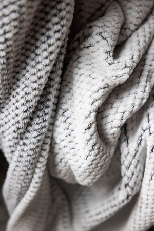 Anni Fleece Plaid, Grå, Sagaform 5018556