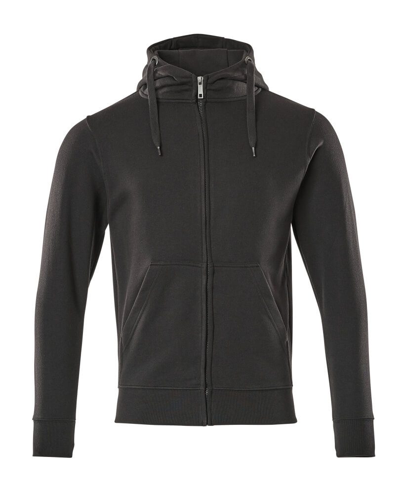 Basic Hættetrøje med lynlås, Sort, Mascot 51590-970